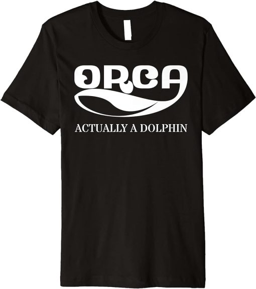 Orca Whale Dolphin Retro Ocean Graphic Vintage Sea Design Premium T-Shirt