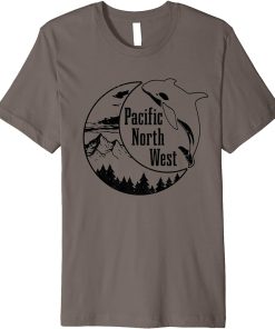 Pacific Northwest PNW Orca Whale Oregon Washington Premium T-Shirt