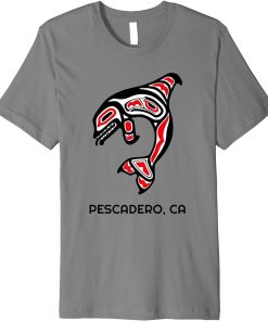 Pescadero, California Orca Killer Whale Native American Gift Premium T-Shirt