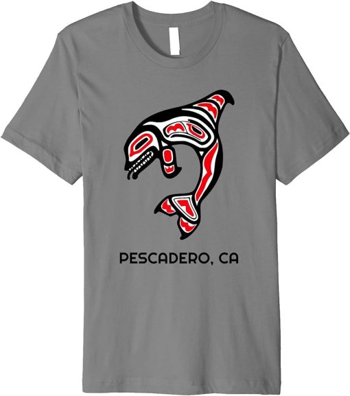 Pescadero, California Orca Killer Whale Native American Gift Premium T-Shirt