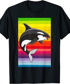 Orca Whale Vintage 80s Retro T-Shirt